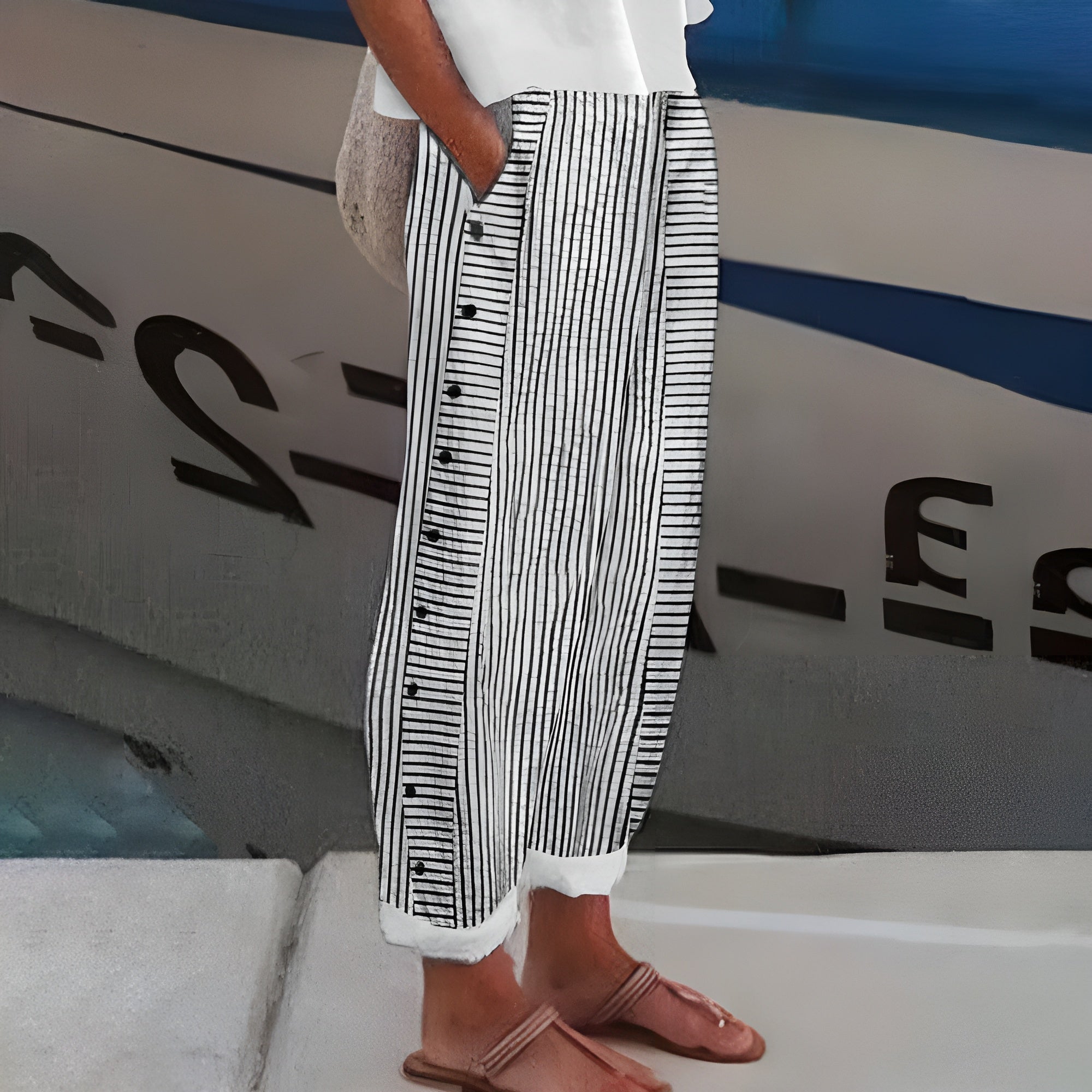 Sandrine™ | Pantalones de lino