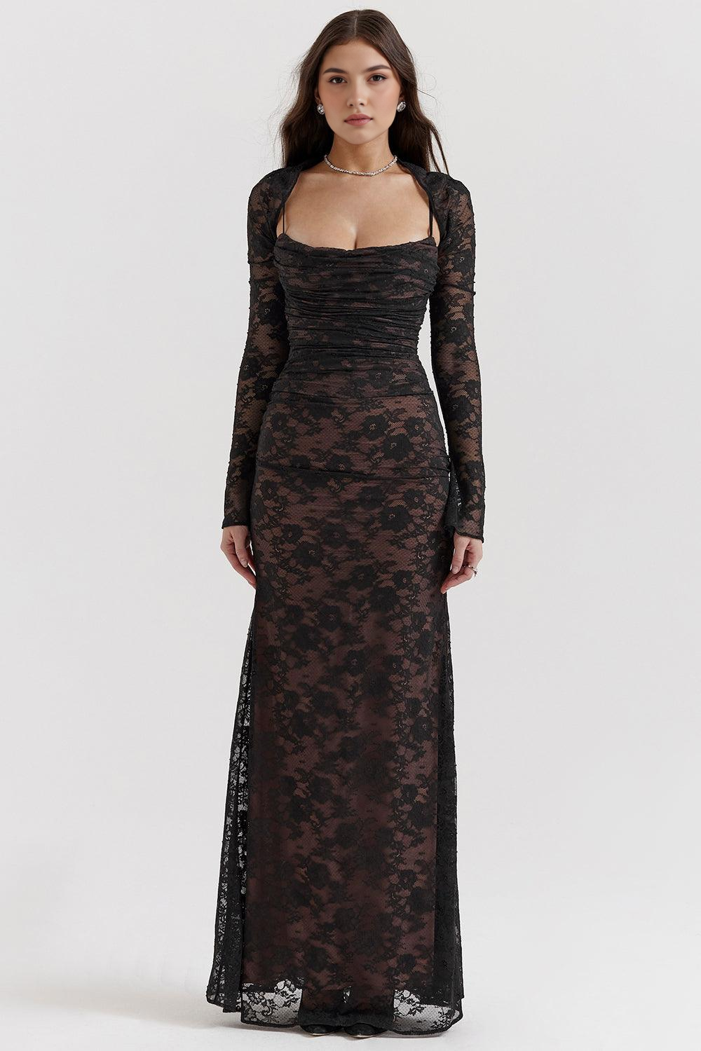 Celeste | Vestido Maxi de Encaje