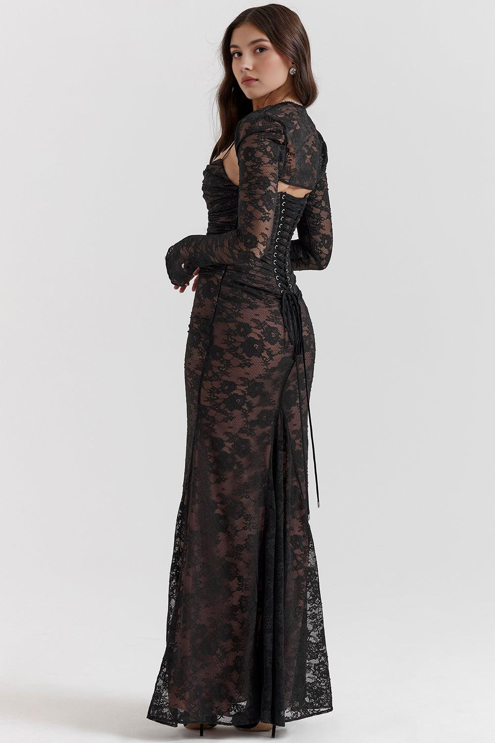 Celeste | Vestido Maxi de Encaje