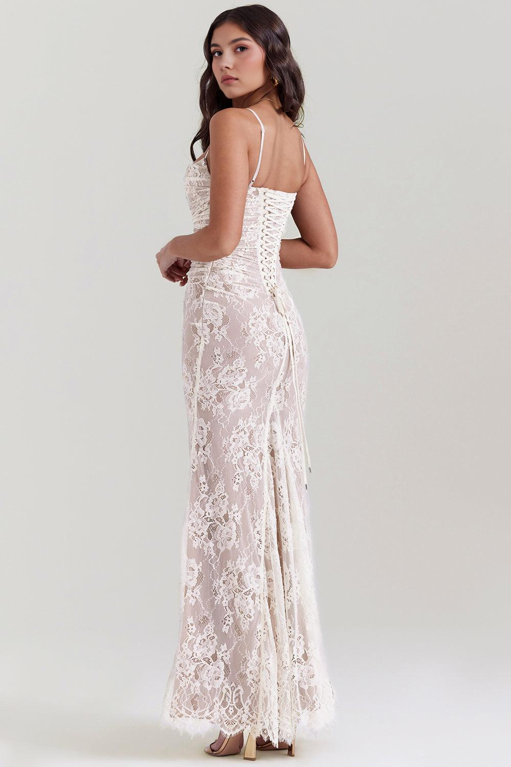 Celeste | Vestido Maxi de Encaje