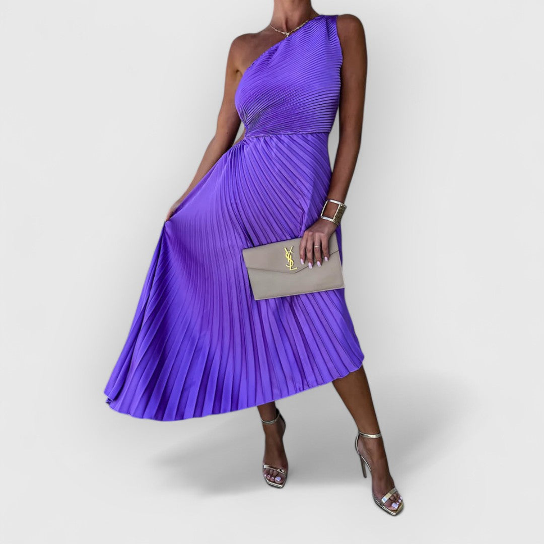 Felicity | Vestido Midi de Un Hombro
