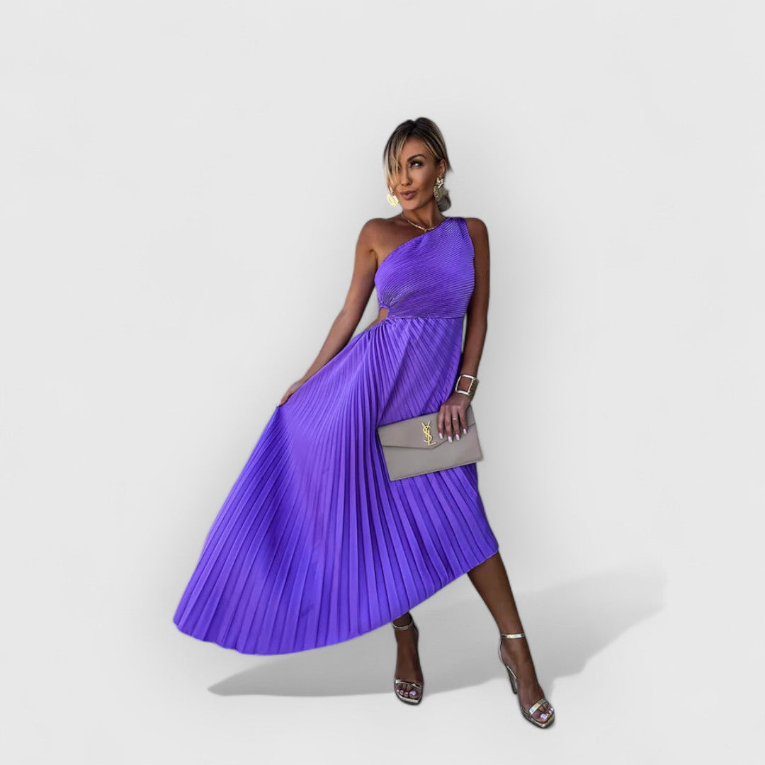 Felicity | Vestido Midi de Un Hombro