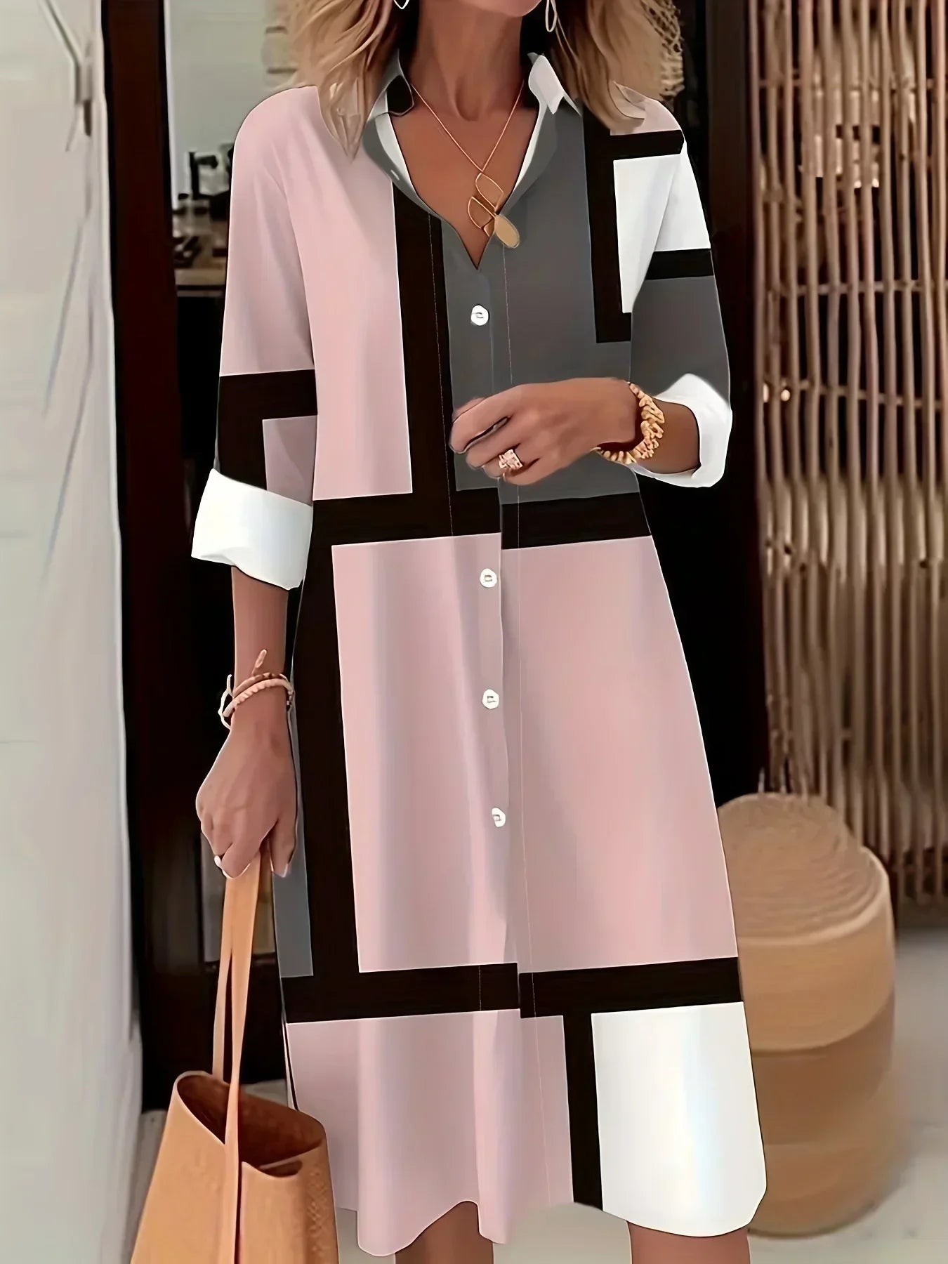 Margaritte | Camisa con patrón geométrico