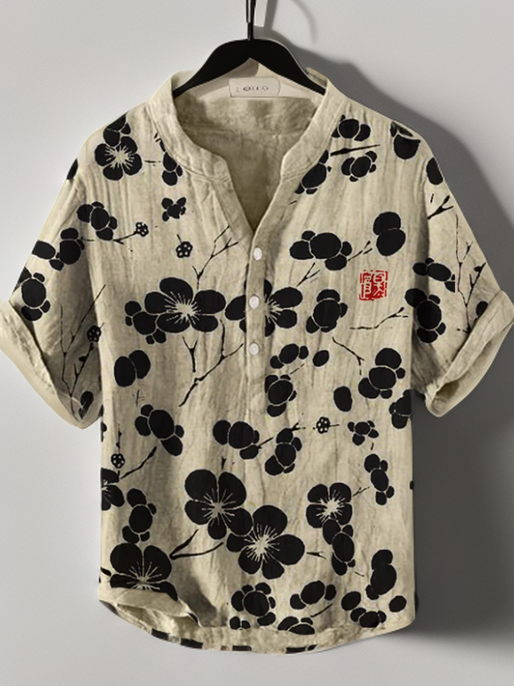 Lina | Blusa japonesa con flores de cerezo