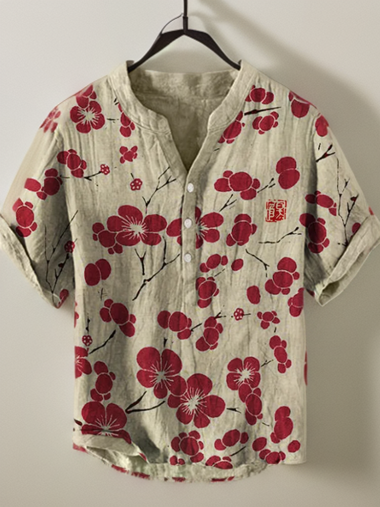 Lina | Blusa japonesa con flores de cerezo