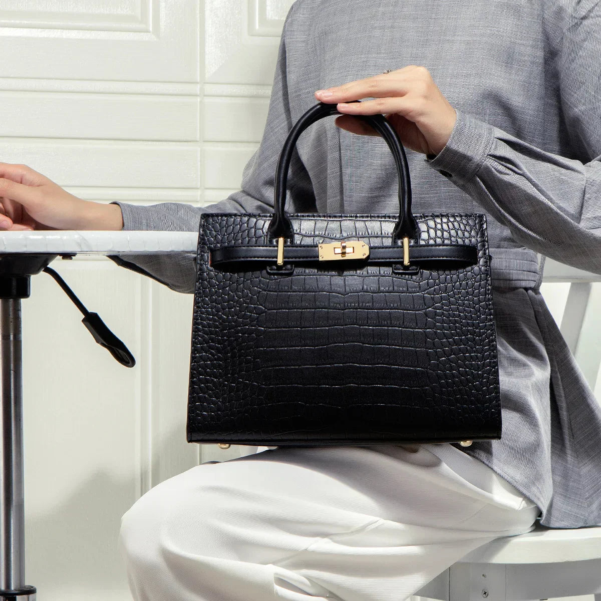 Valmere | The Allure Croco Bag