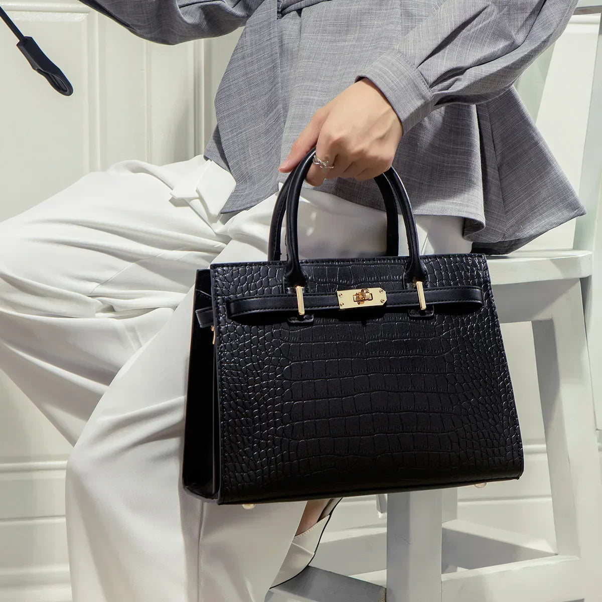 Valmere | The Allure Croco Bag