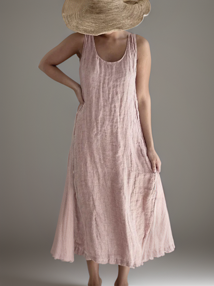Daniella | Elegante vestido maxi sin mangas