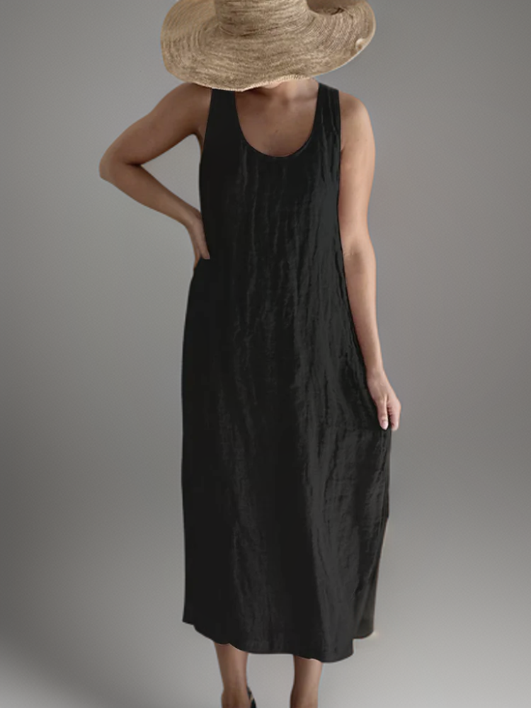 Daniella | Elegante vestido maxi sin mangas