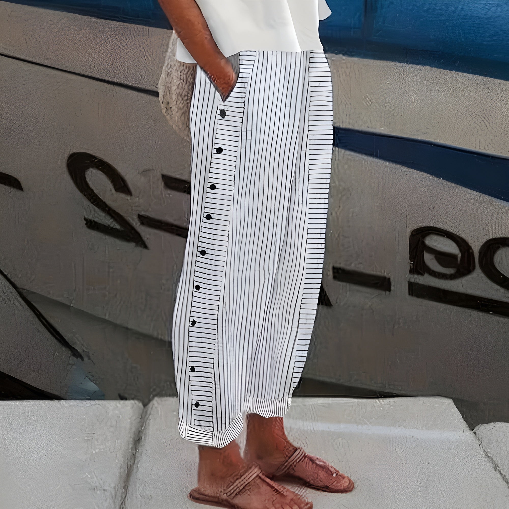 Sandrine™ | Pantalones de lino