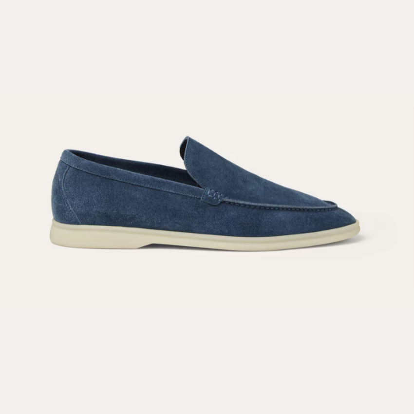 Refined Suede Loafers – Intens Blauw