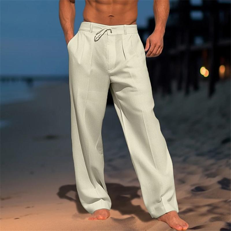 Pieter™ - Pantalones de lino de color sólido