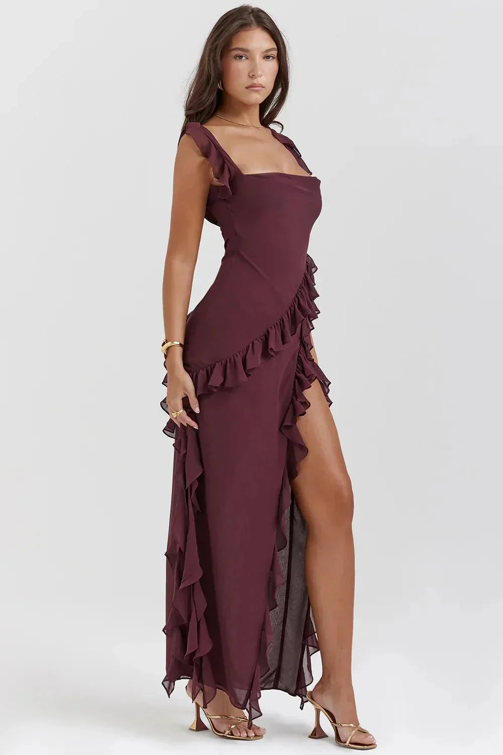 Lara™ | Vestido Maxi Elegante con Abertura