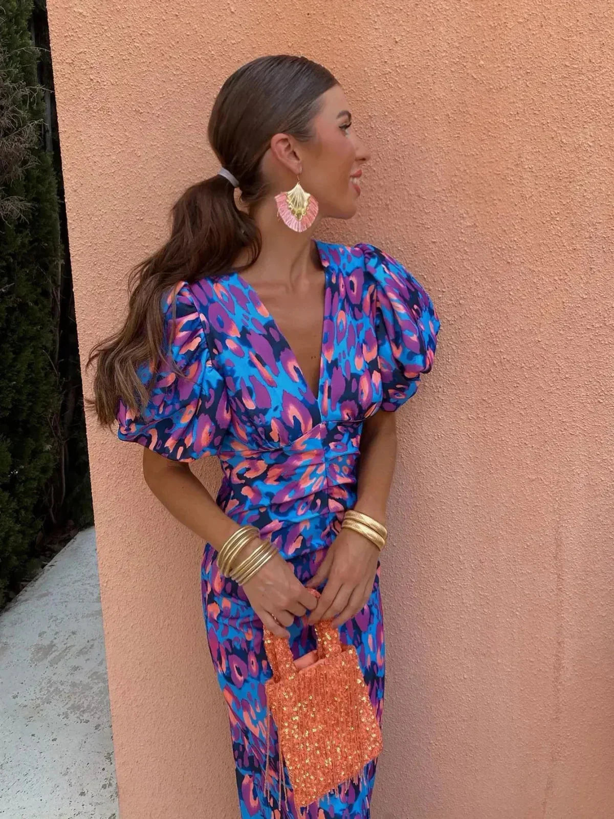 Arielle™ — Vestido de Verano Femenino con Mangas Plisadas
