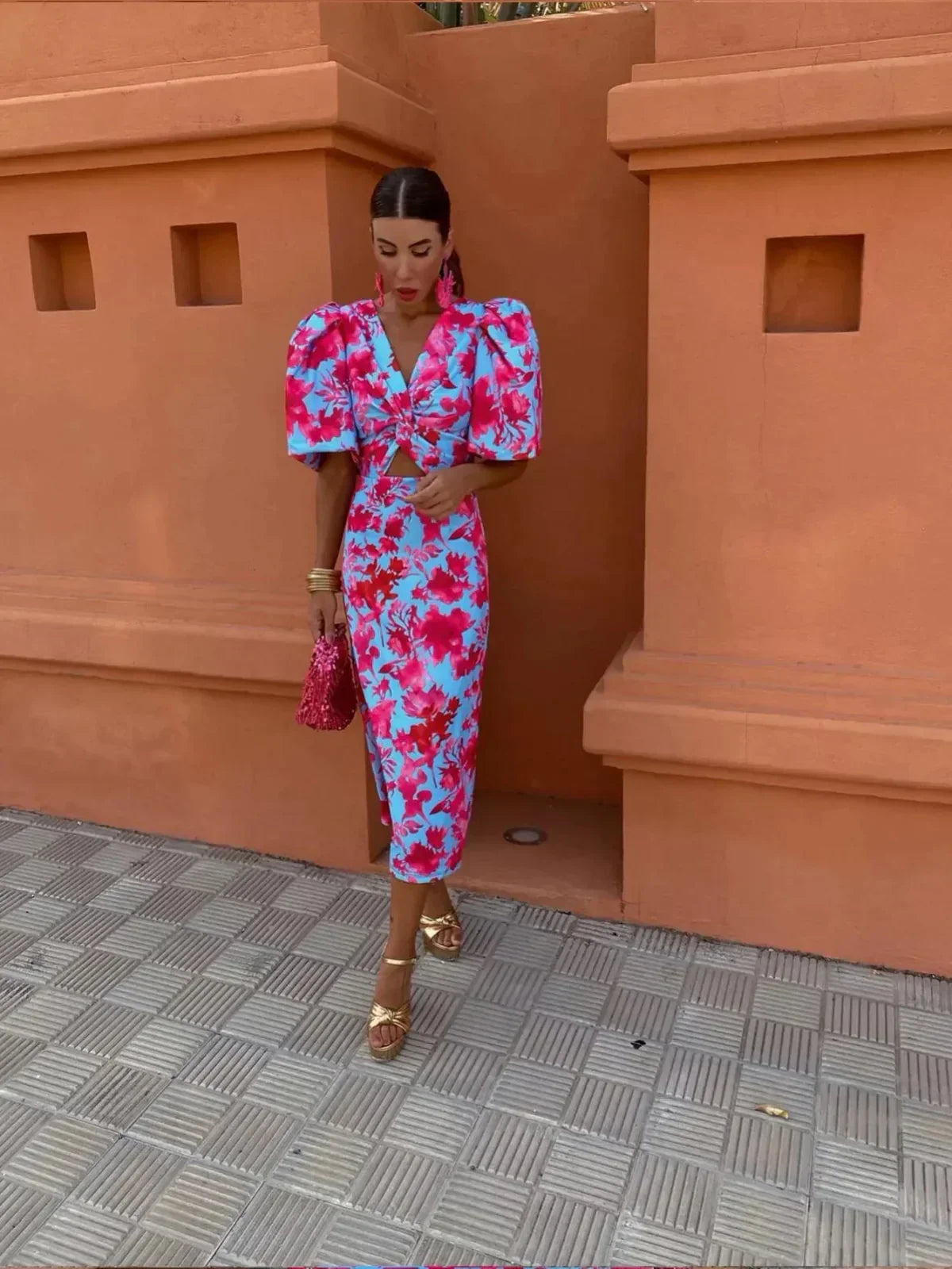 Arielle™ — Vestido de Verano Femenino con Mangas Plisadas