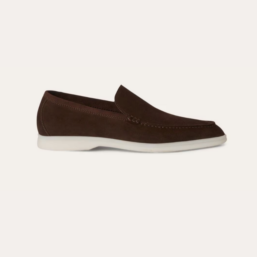 Refined Suede Loafers – Profond Bruin
