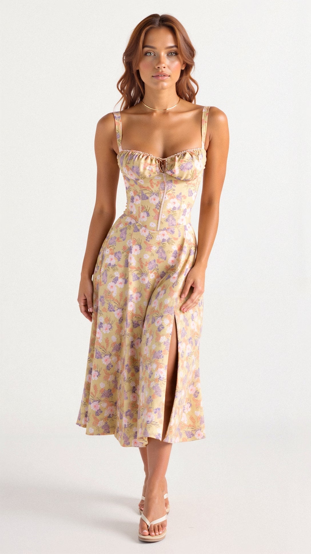 Ilona | Vestido Midi Cintura