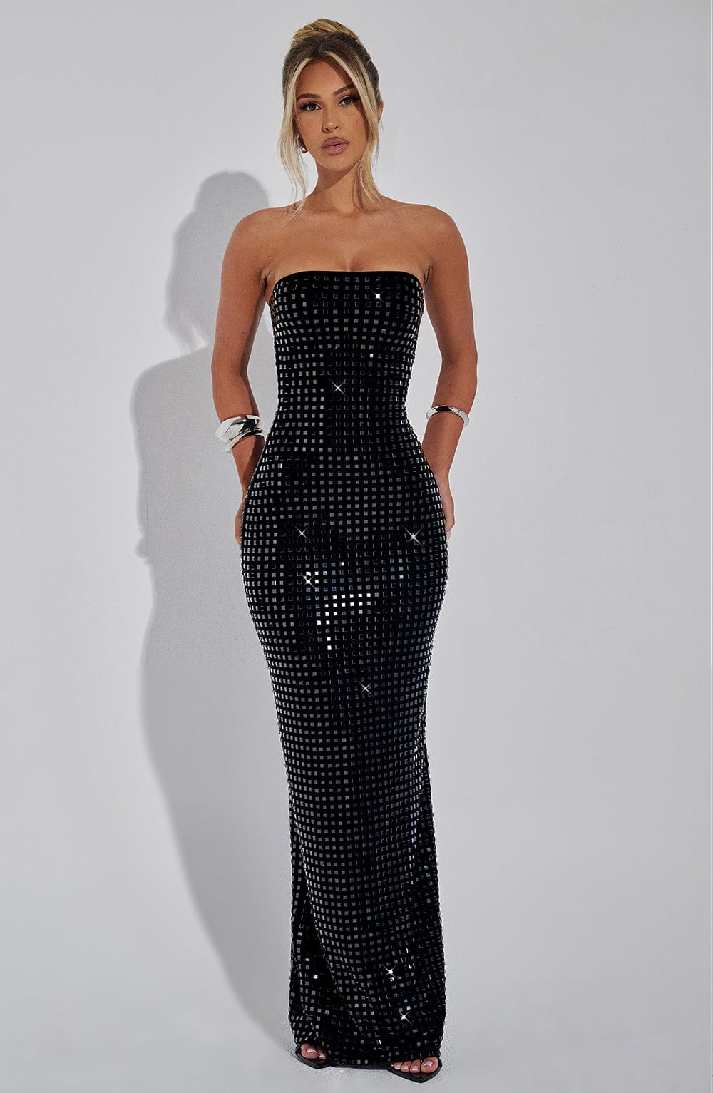 CELESTINA Vestido Maxi Embellecido