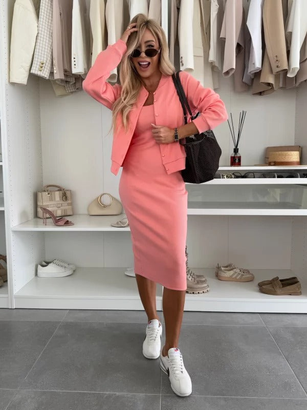 Conjunto Romy de Vestido y Cárdigan