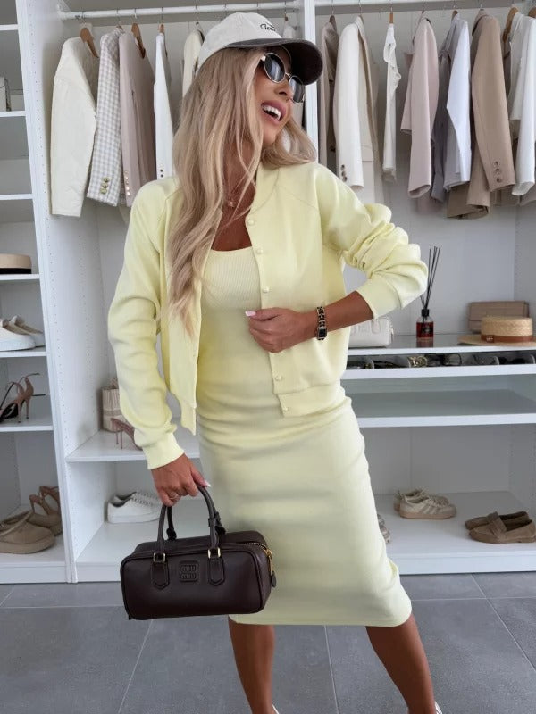 Conjunto Romy de Vestido y Cárdigan