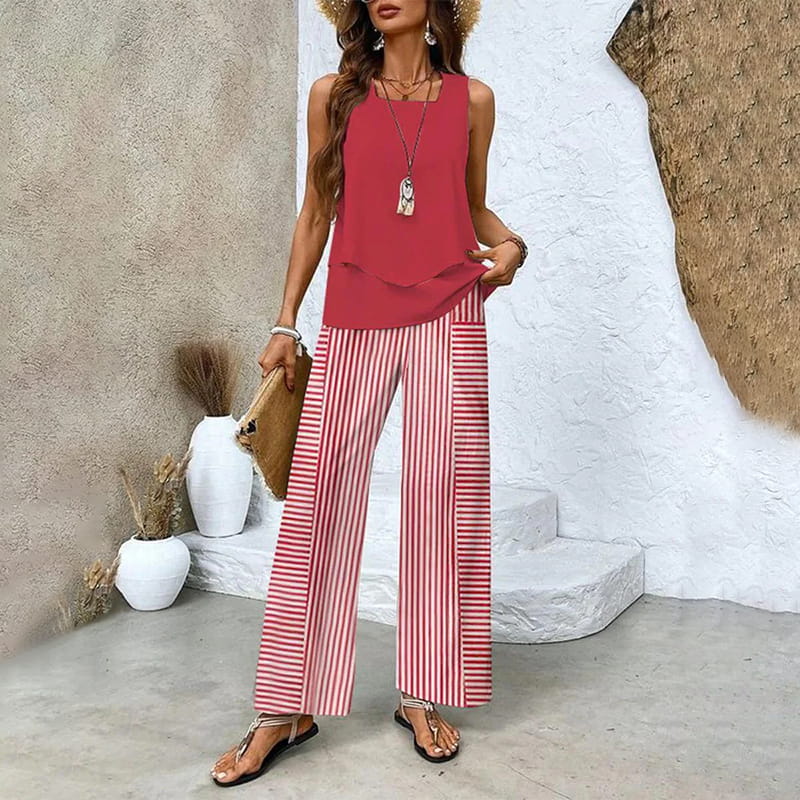 Claire | Conjunto de 2 piezas con hojas
