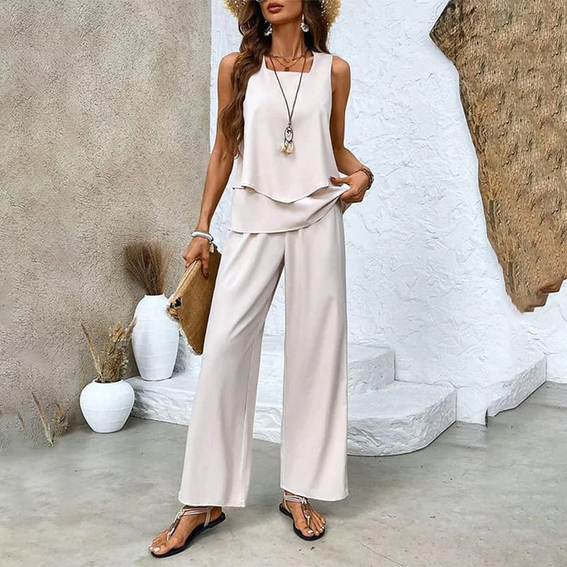 Claire | Conjunto de 2 piezas con hojas