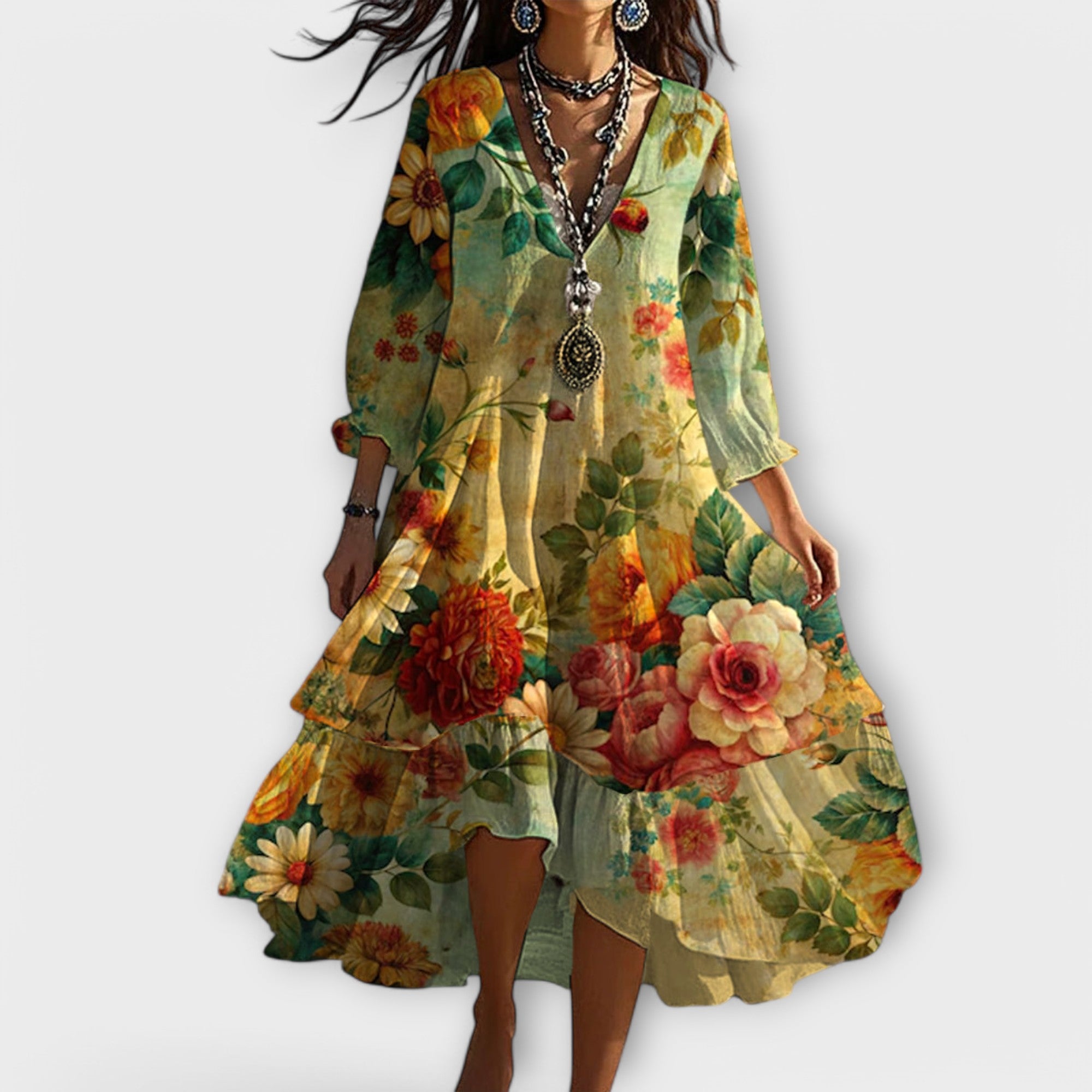 Jennifer | Vestido Floral Elegante y Casual